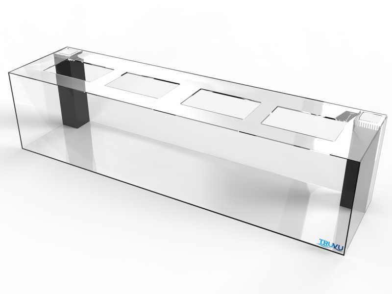 TRUVU 240 Gallon Saltwater Acrylic Aquarium 96x24x24