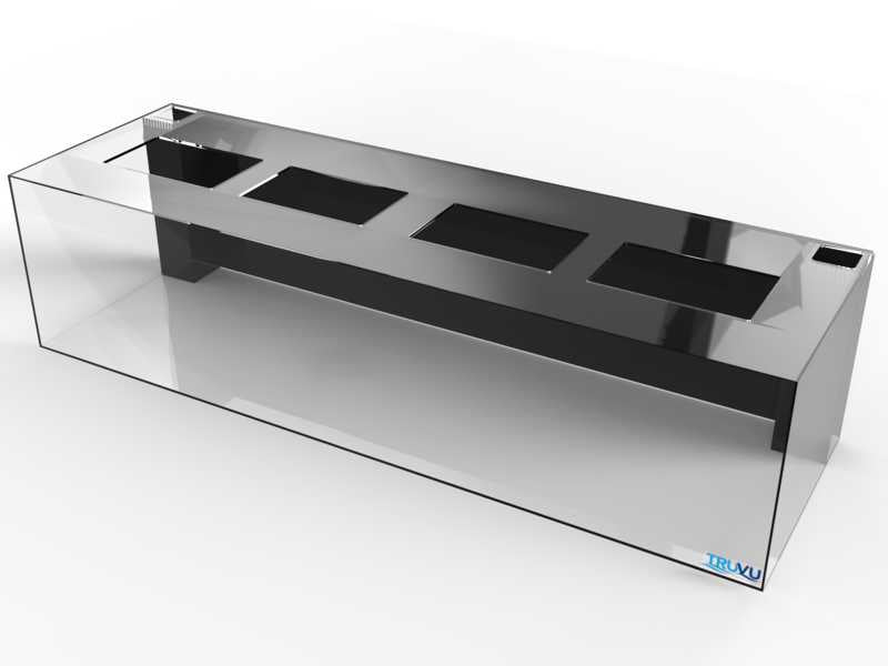 TRUVU 300 Gallon Saltwater Acrylic Aquarium 96x30x24