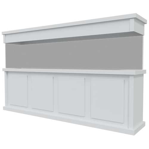 TRUVU 96x18 White Aquarium Stand