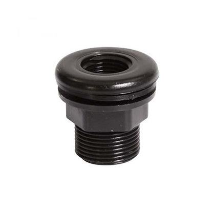 Three quarter inch thread by slip bulkhead fitting